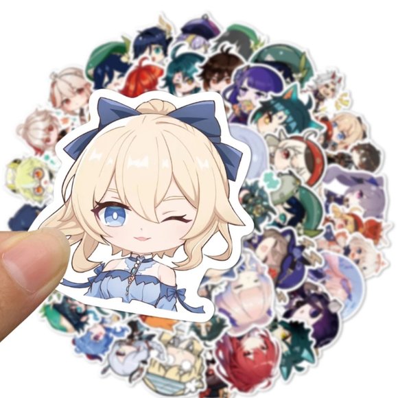 Chibi Genshin Impact Big Size Stickers - Picture 6 of 8